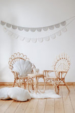 Load image into Gallery viewer, ‘White Pearl’ Velvet Garland with Half Moons