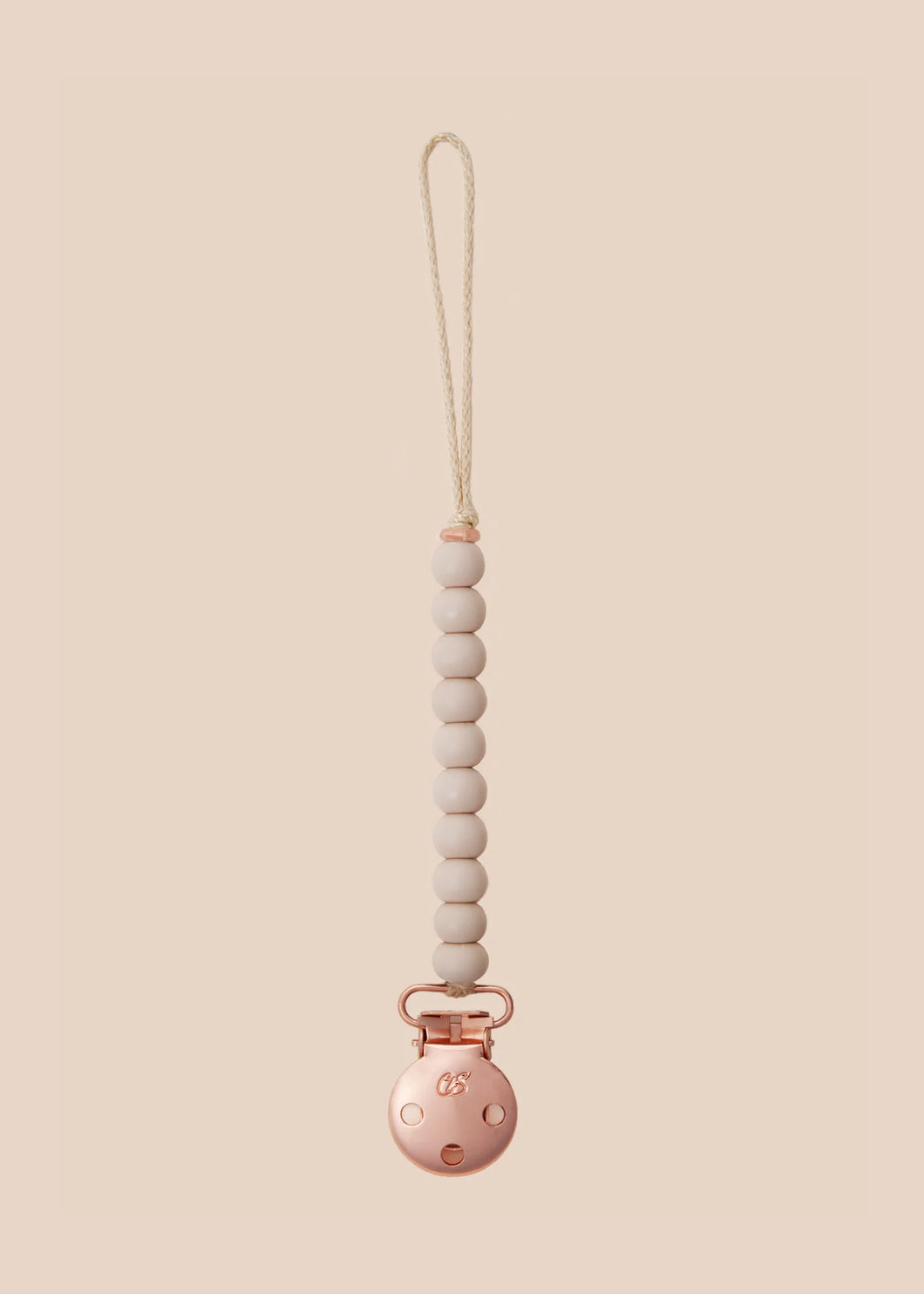 Luxe Oatmeal Dummy Clip in Rose Gold